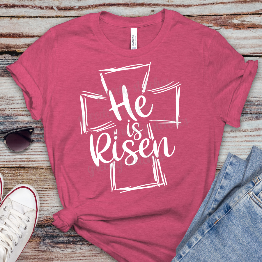 He is Risen ADULT Screen Print Transfer