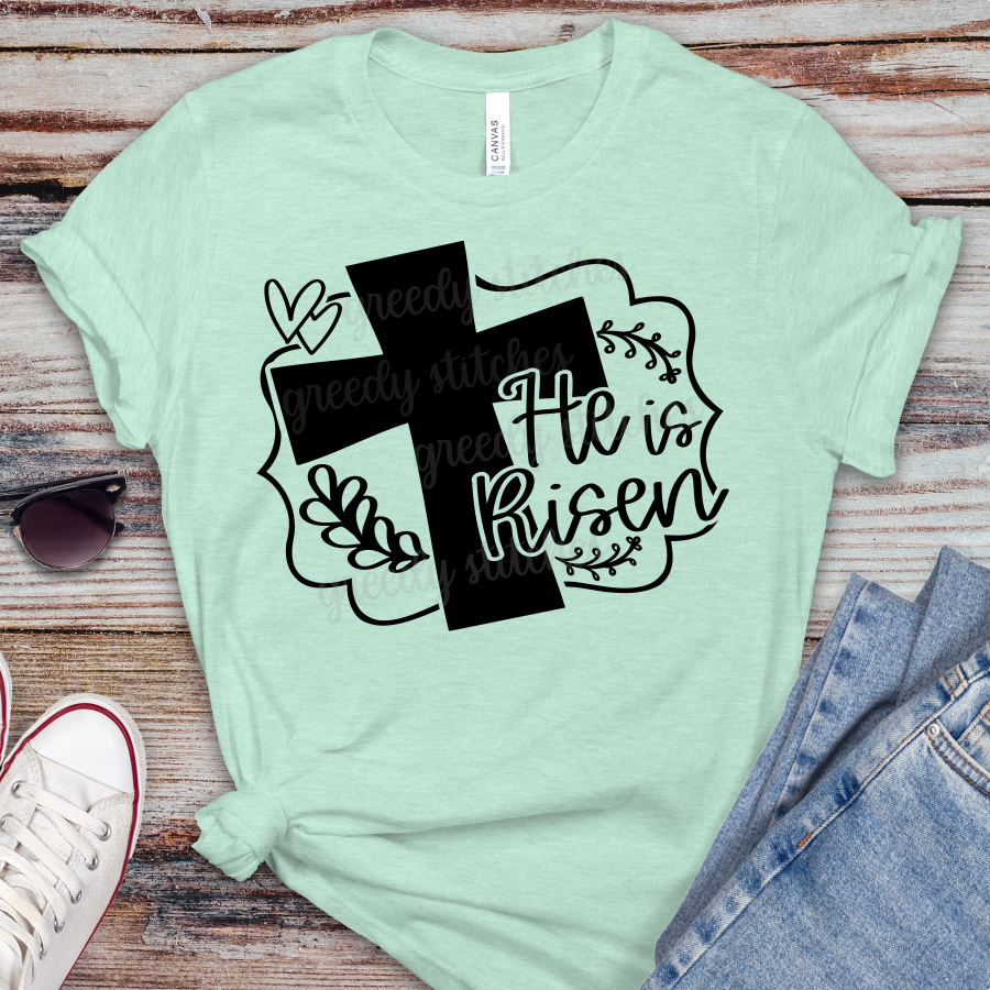 He is Risen ADULT Screen Print Transfer