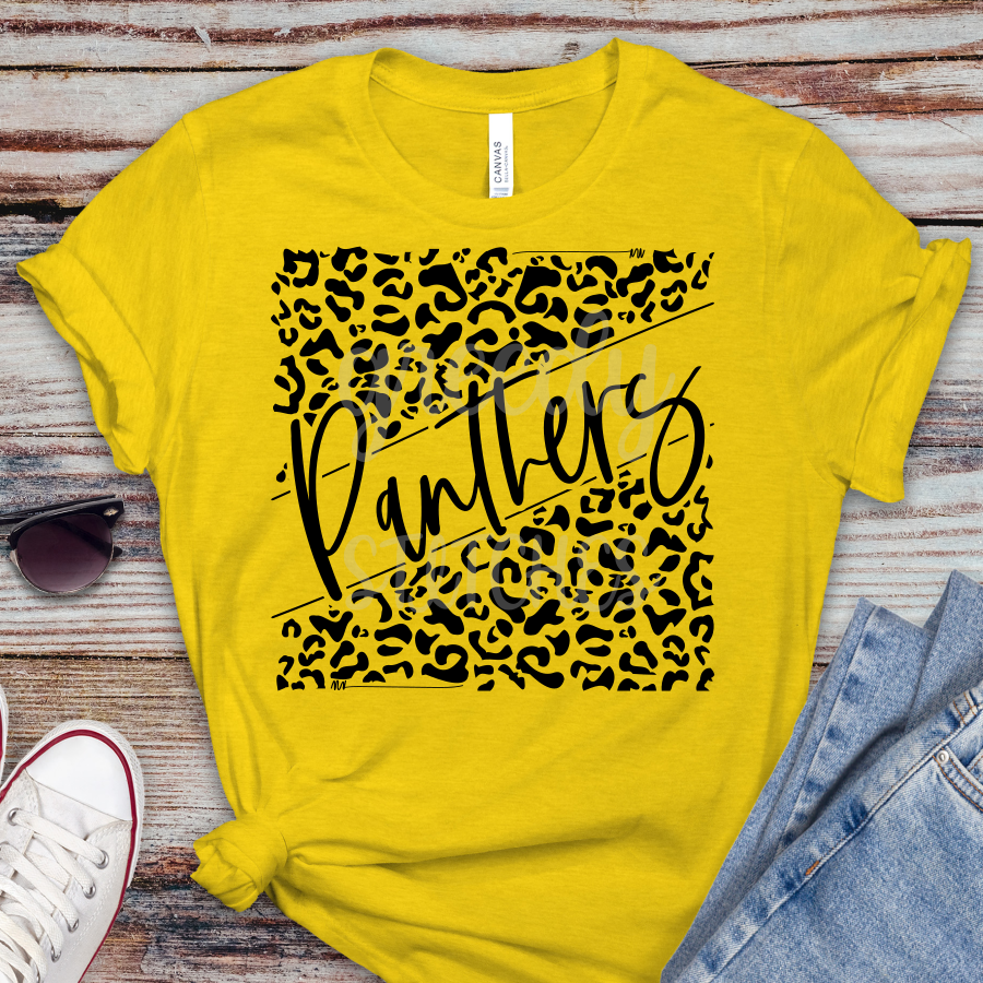 Panthers Leopard ADULT Screen Print Transfer