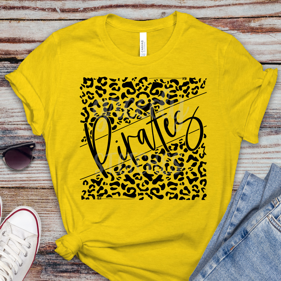 Pirates Leopard ADULT Screen Print Transfer