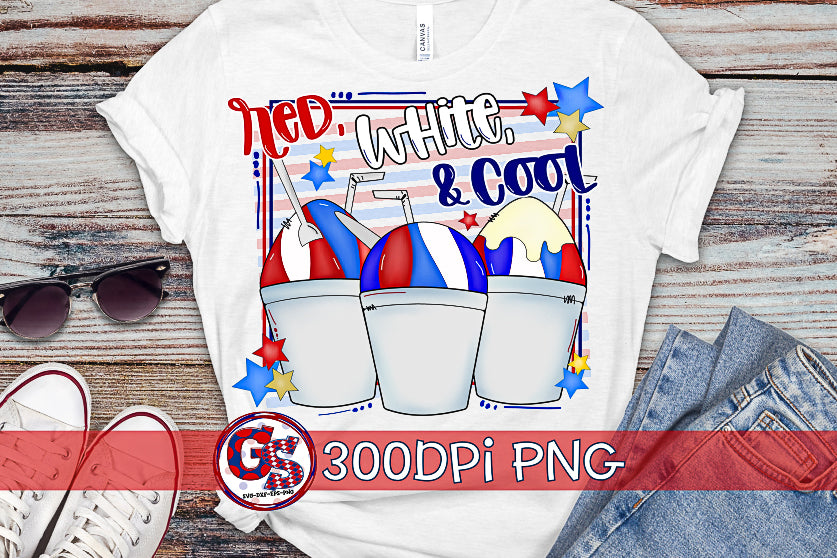 July 4th Red, White, & Cool Snowballs PNG