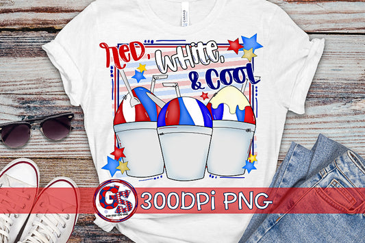 July 4th Red, White, & Cool Snowballs PNG