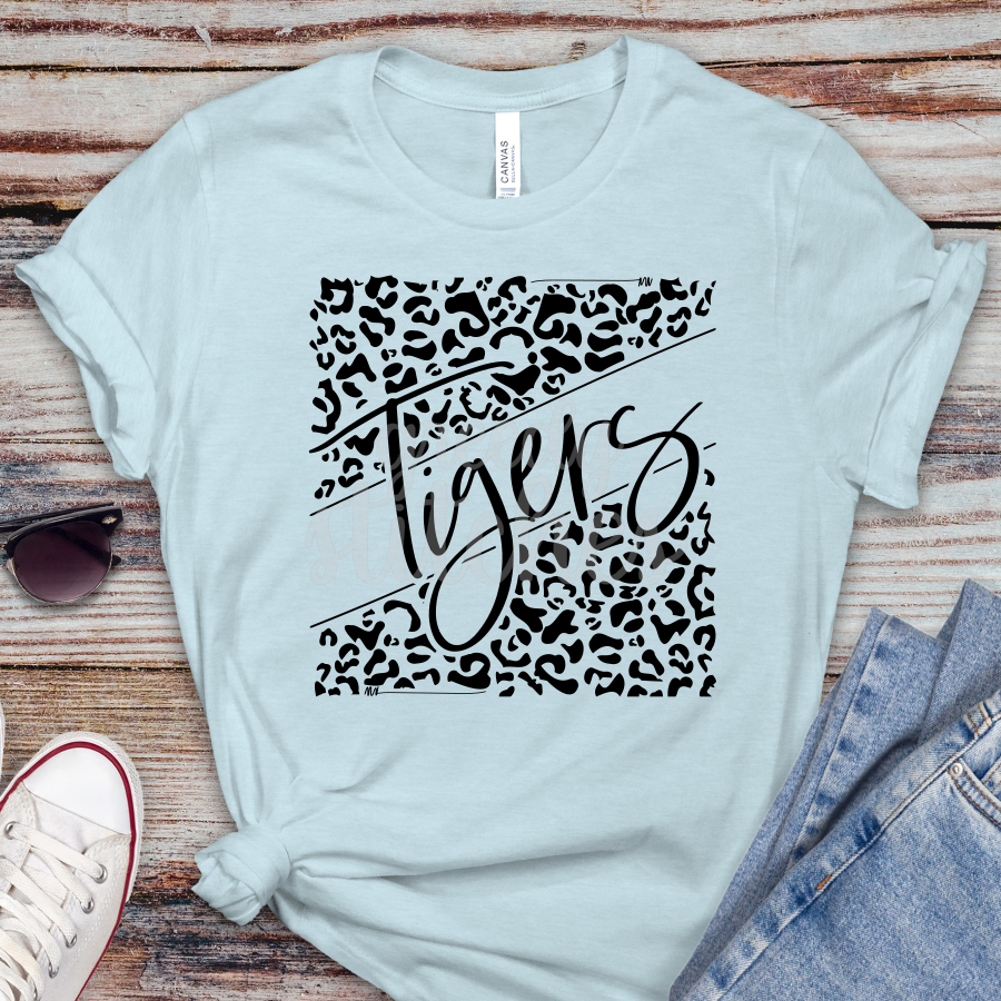 Tigers Leopard YOUTH Screen Print Transfer