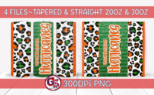 West Harrison Hurricanes Tumbler Wraps PNG for Sublimation