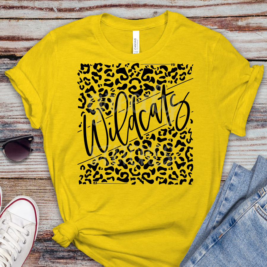 Wildcats Leopard Adult Screen Print Transfer