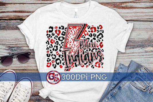 Biloxi Indians Lightning Bolt PNG for Sublimation