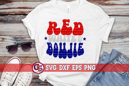 Red White & Boujie SVG DXF EPS PNG