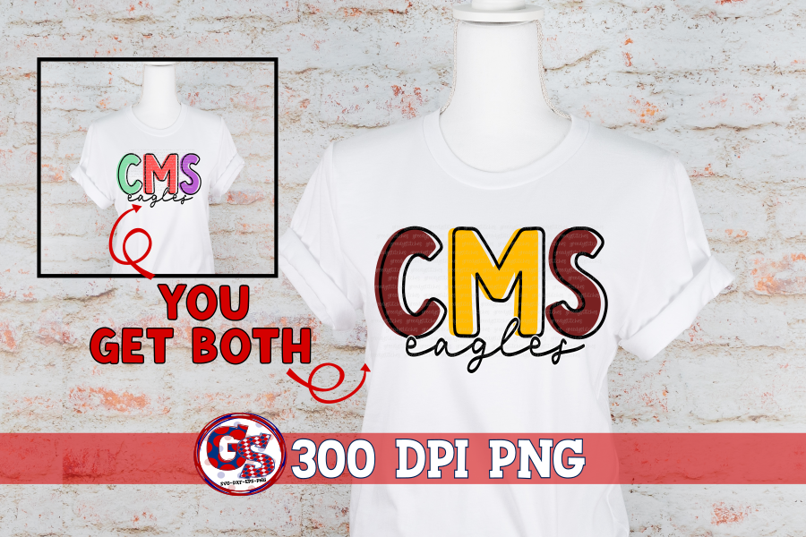 Creekbend Middle School Eagles PNG for Sublimation