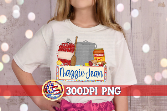 Children's Crawfish and Name Box Set PNG Sublimation