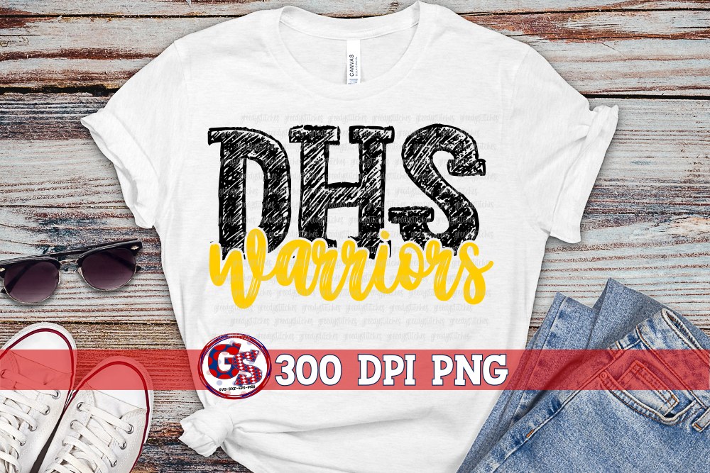 DHS Warriors d'Iberville Warriors PNG Sublimation