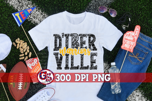 d'Iberville Warriors PNG Sublimation