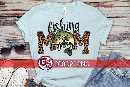 Fishing Mom PNG for Sublimation