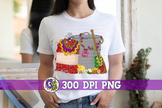 Mardi Gras Starter Pack Crawfish Boil PNG | Crawfish PNG
