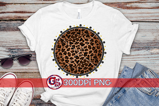 Scatter Gold and Black Medallion PNG for Sublimation