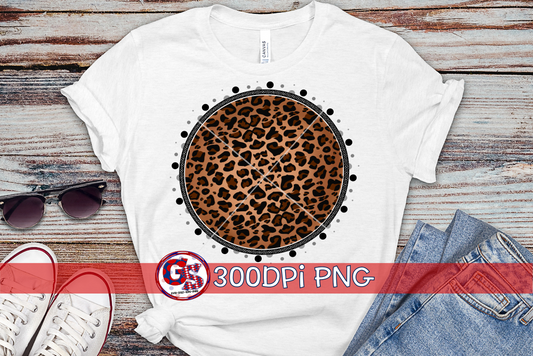 Scatter Grey and Black Medallion PNG for Sublimation