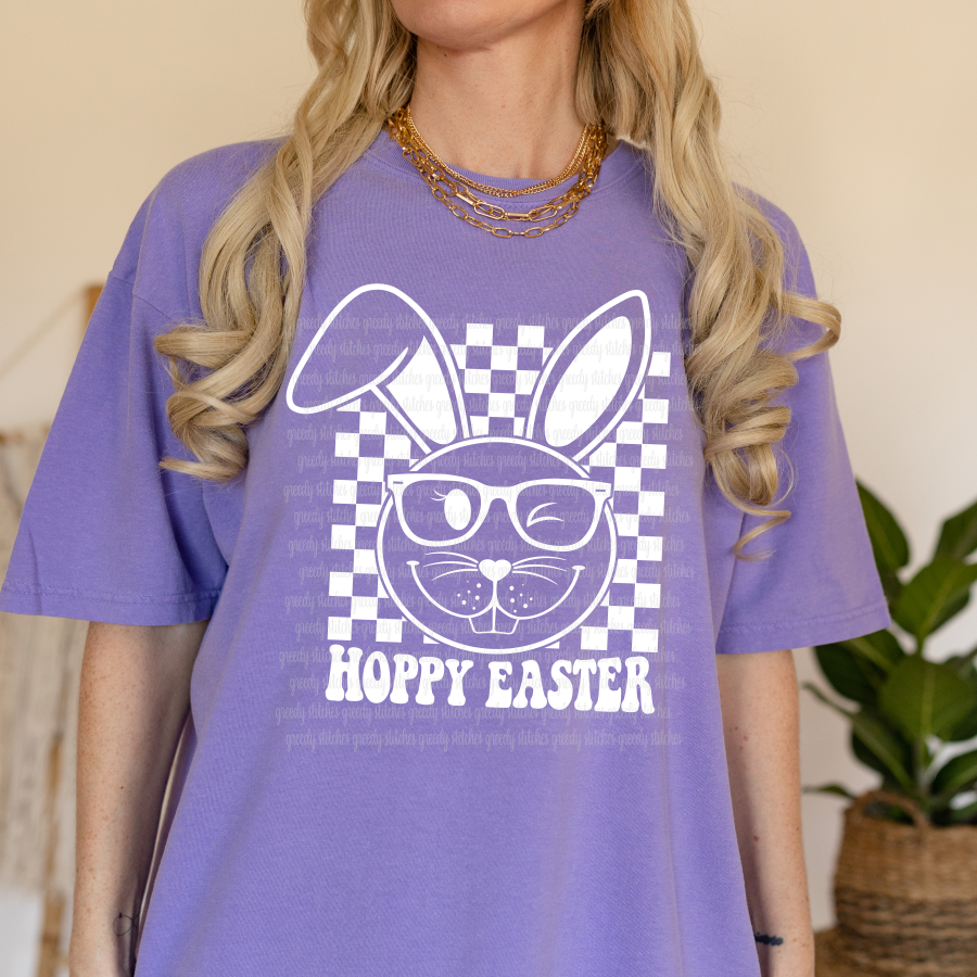 Hoppy Easter ADULT Screen Print Transfer