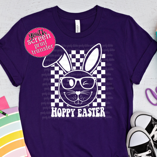 Hoppy Easter YOUTH Screen Print Transfer