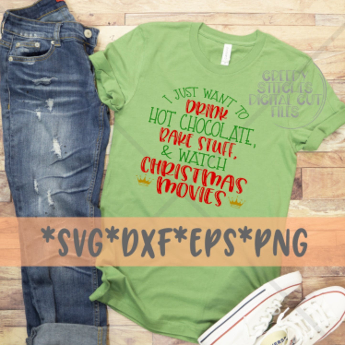 Christmas SvG | I Just Want To Drink Hot Chocolate svg, dxf, eps, png. Christmas SVG | Christmas DxF | Santa SvG | Instant Download Cut File
