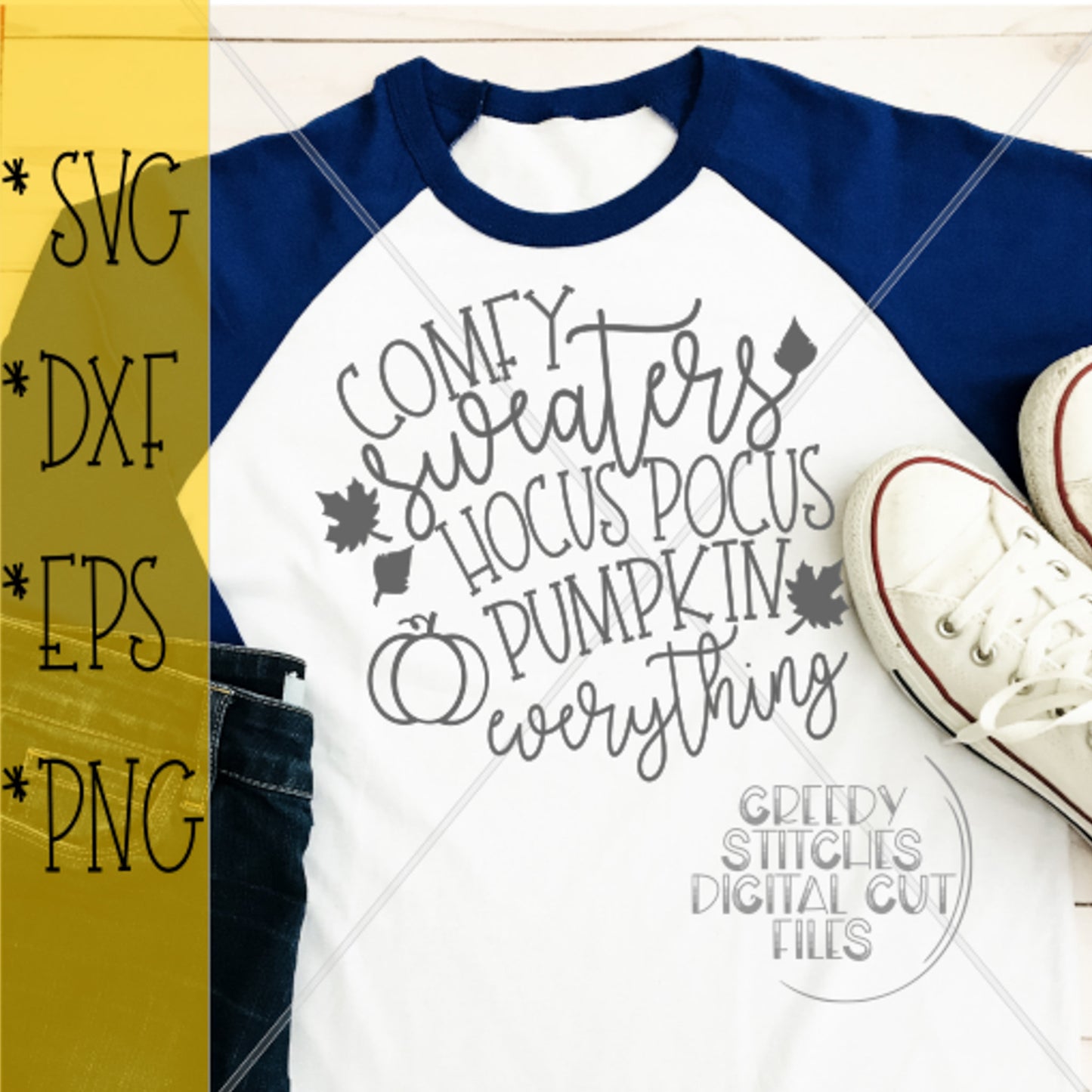 Comfy Sweaters, Hocus Pocus, Pumpkin Everything svg dxf eps png. Fall SvG | Thanksgiving DxF |Pumpkin | Fall DxF | Instant Download Cut File