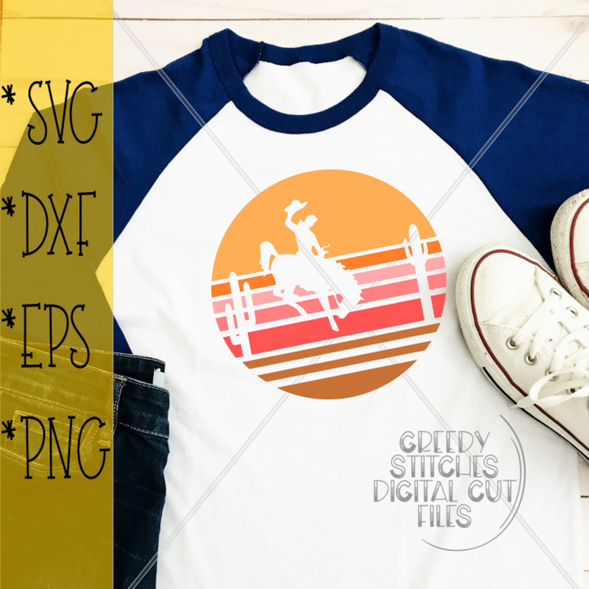 Bucking Horse Sunset SVG | Bucking Horse SvG | Sunset svg, dxf, eps, png. Bucking Horse DxF | Horse DxF | Instant Download Cut File.