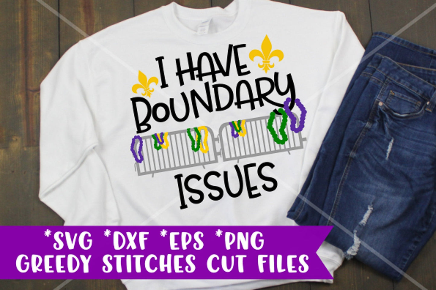 I Have Boundary Issues svg, dxf, eps, and png. Mardi Gras SvG | Beads SVG | Mardi Gras Boundary Issues SvG | Instant Download Cut Files.