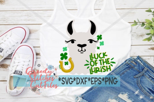 St. Patrick's Day SvG | Lluck of the Llirish svg, dxf, eps, png. Llama SvG | Lucky Llama Svg | Llama Lucky SvG | Instant Download Cut Files.