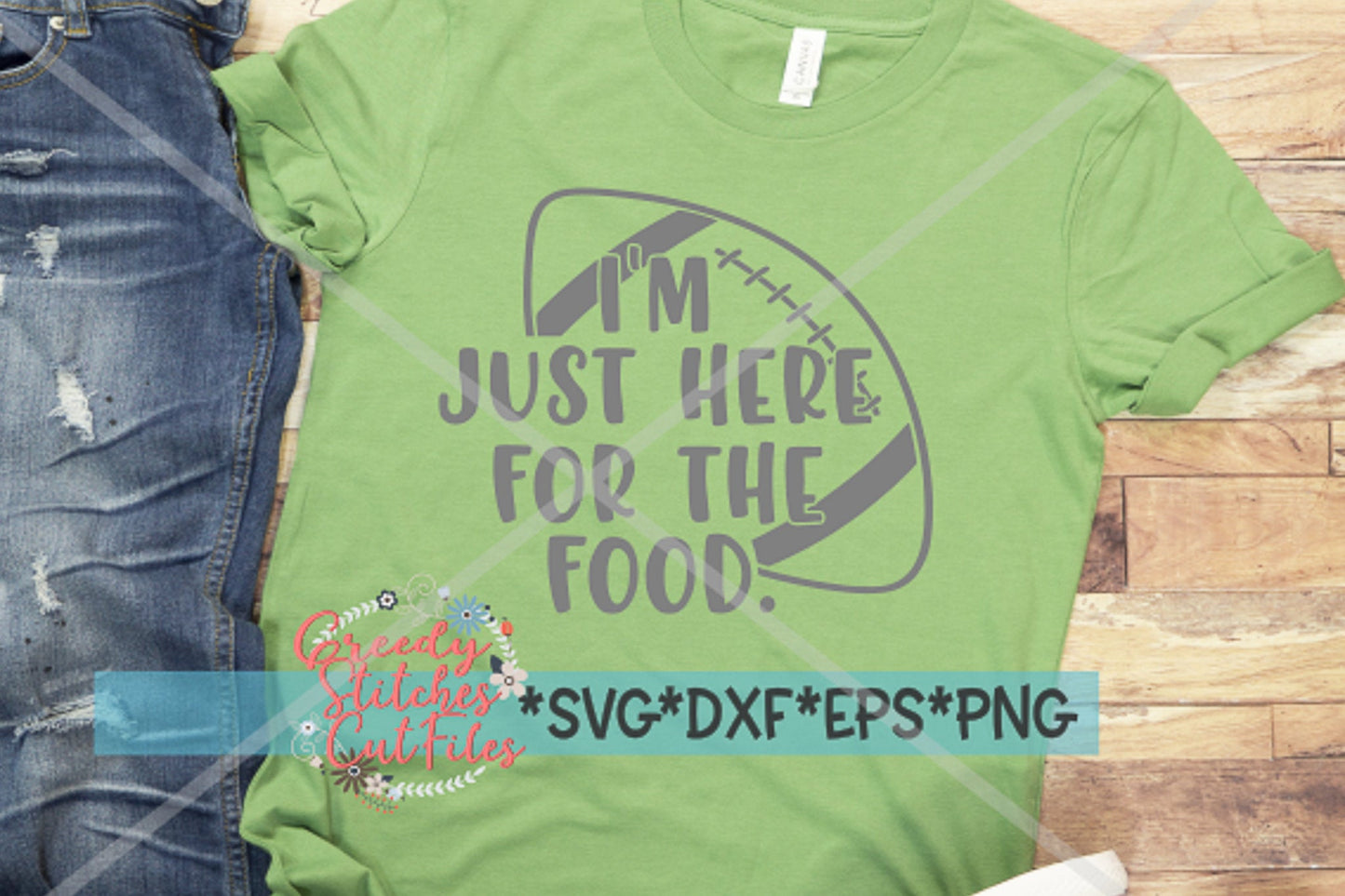 Football SvG | I'm Just Here For The Food svg eps dxf png | Football DxF |Just For The Food SvG | Football SvG | Instant Download Cut File