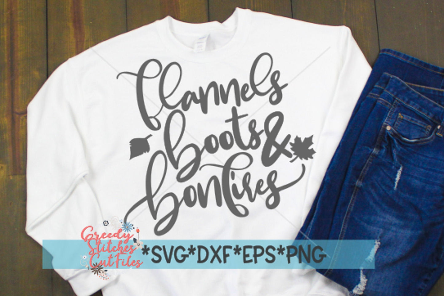 Flannels, Boots, & Bonfires svg dxf eps png. Fall SVG | Fall DxF | Flannels SvG | Boots SvG | Bonfires SvG | Instant Download Cut File