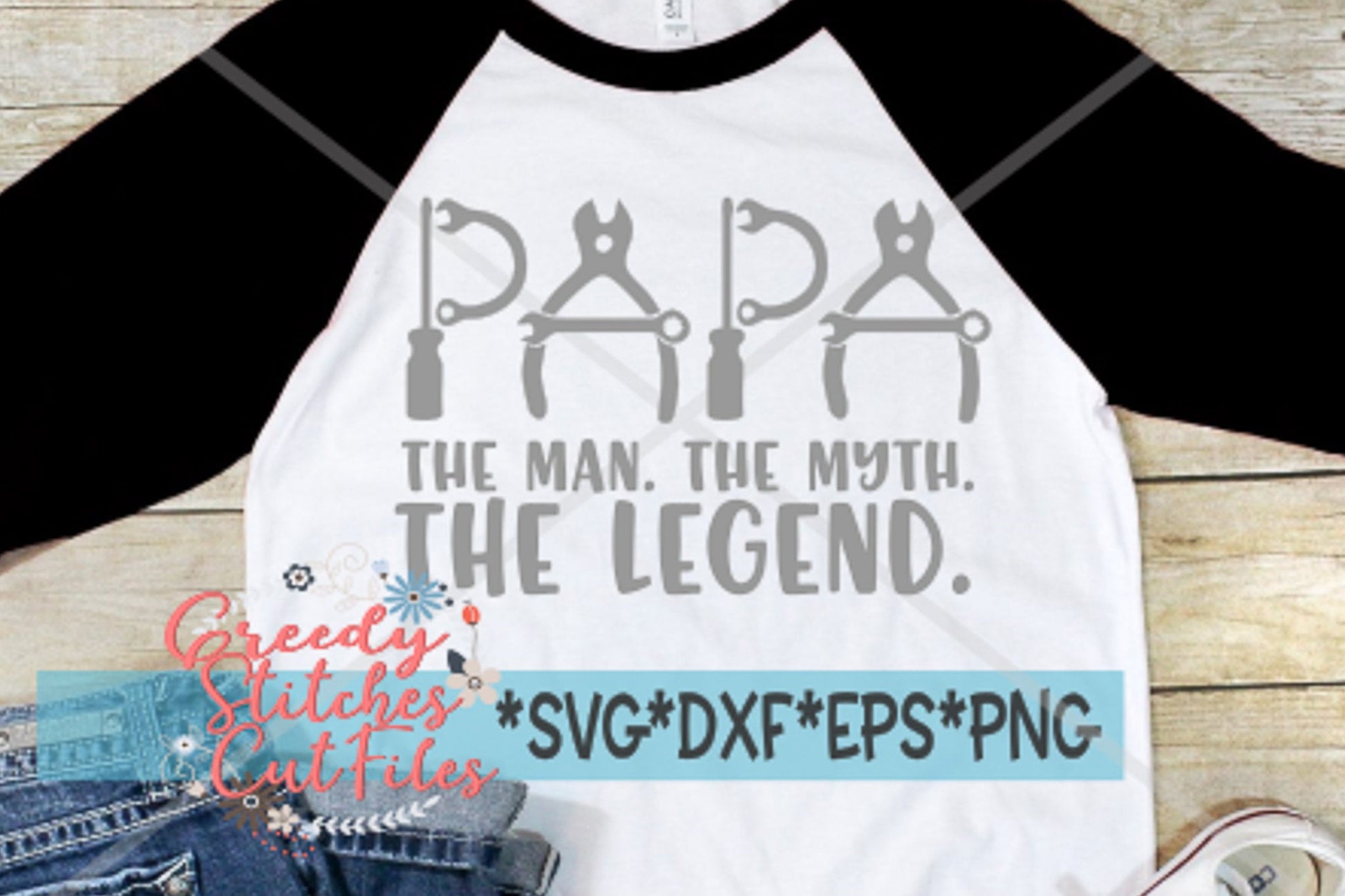 Father's Day SVG | Papa The Man The Myth The Legend Tool SVG | Papa Tool Set svg dxf eps png  | Father's Day Papa |Instant Download Cut File