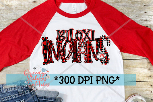 Biloxi Indians Word Art PNG for Sublimation