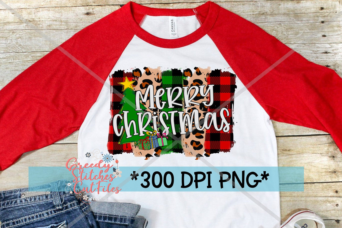 Merry Christmas Brush Strokes PNG for Sublimation