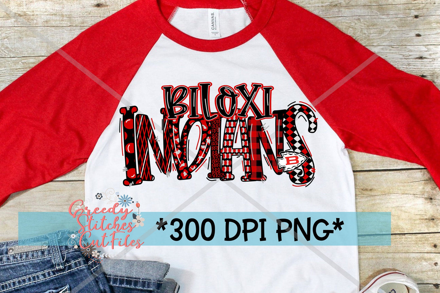Biloxi Indians Word Art PNG for Sublimation