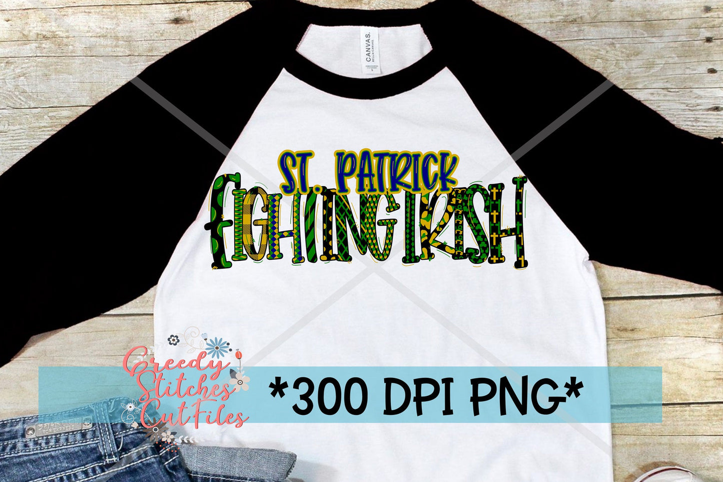 St Patrick Irish PNG for Sublimation
