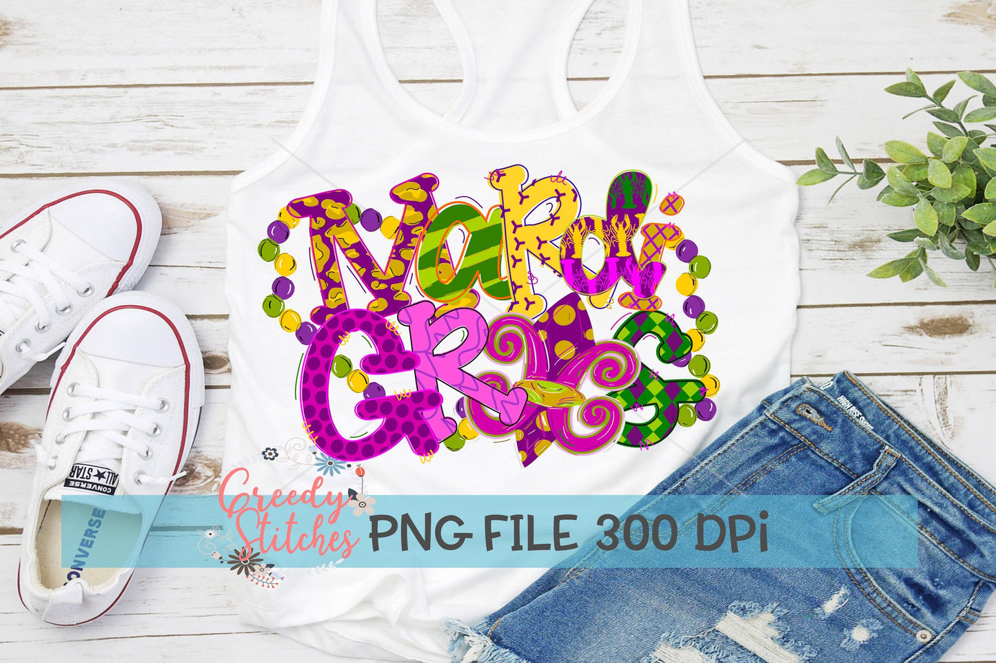 Mardi Gras PNG for Sublimation