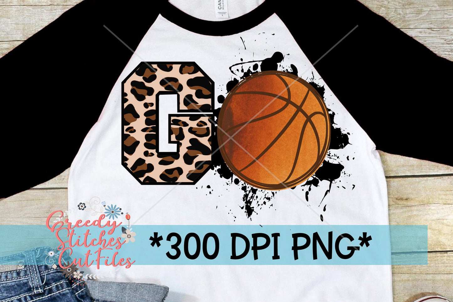 Go Basketball PNG Sublimation
