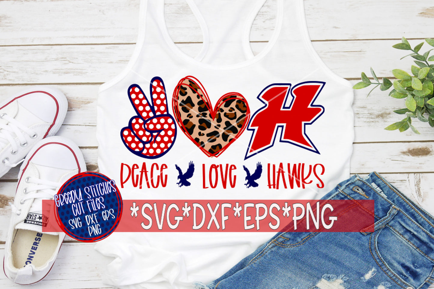 Hawks SvG | Peace Love Hawks svg, dxf, eps png. Hancock County SVG | Hawks SVG | Hancock County Schools SvG | Instant Download Cut File