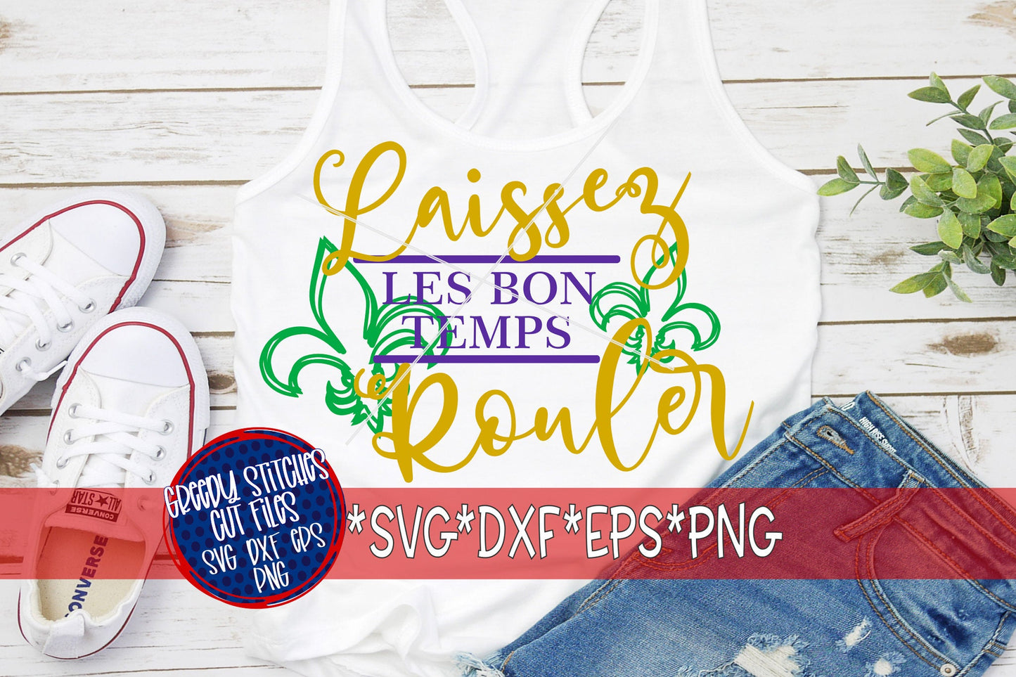 Laissez Les Bon Temps Rouler svg, dxf, eps, png. Parade SvG | Beads SvG | Mardi Gras SvG | Mardi Gras DxF | Instant Download Cut File