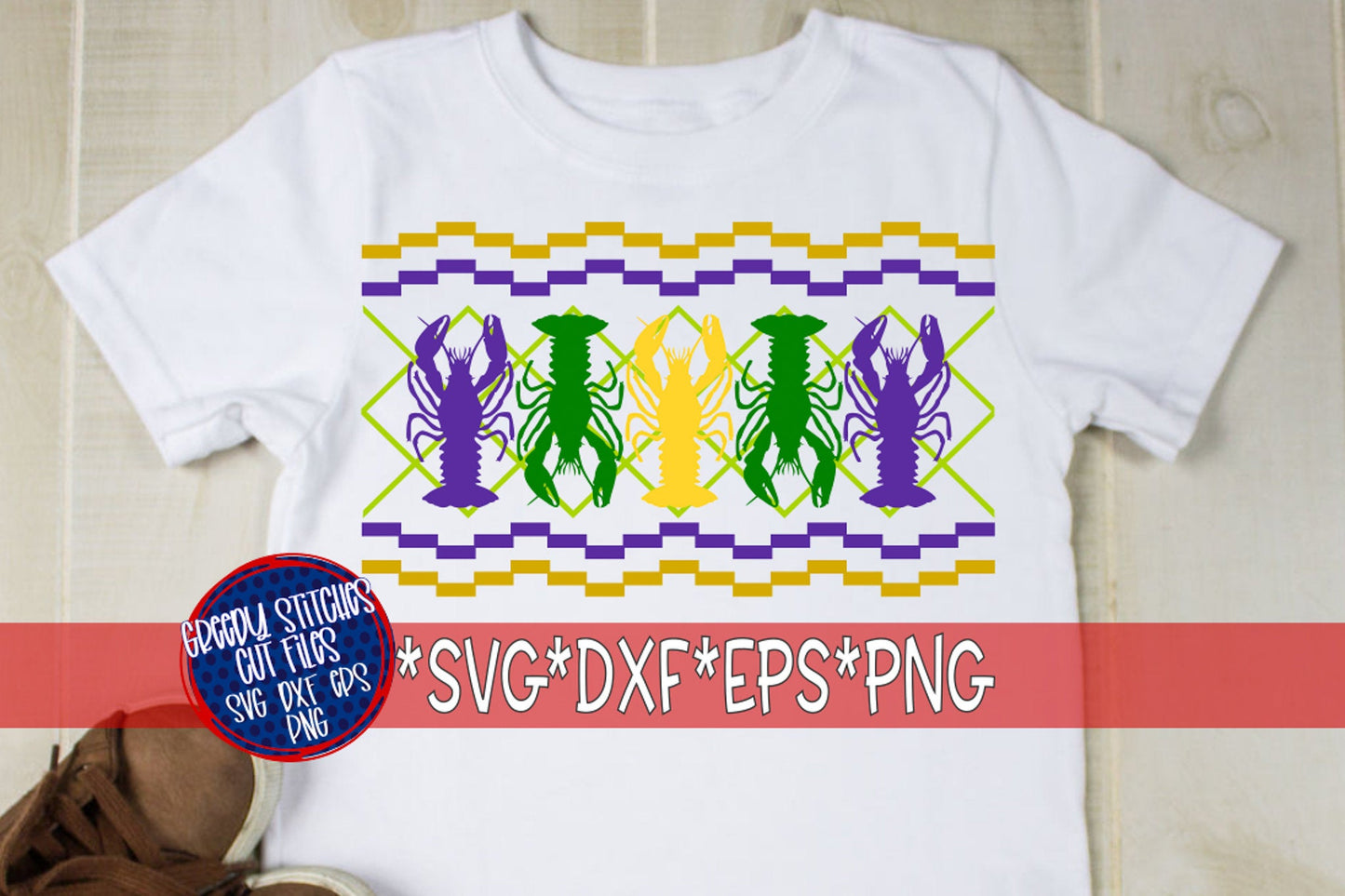 Faux Smocked Crawfish svg, dxf, eps, png. Crawfish SVG | Crawfish Boil SVG | Smocked Crawfish SVG | Mardi Gras | Instant Download Cut File.