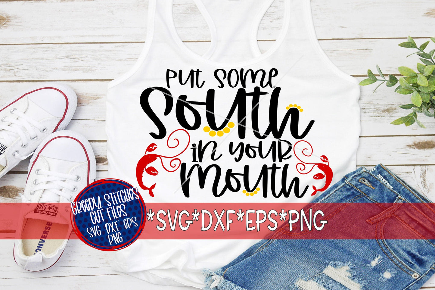 Crawfish SvG | Put Some South In Your Mouth svg dxf eps png. Bayou Bred SVG | South In Your Mouth | Crawfish SvG | Instant Download Cut File