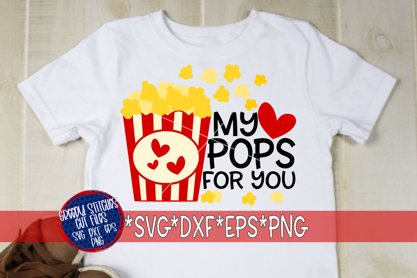 My Heart Pops For You svg, dxf, eps, png. Love SvG | Popcornt Svg | Pops for You SvG | Valentine's Day SvG | Instant Download Cut Files.