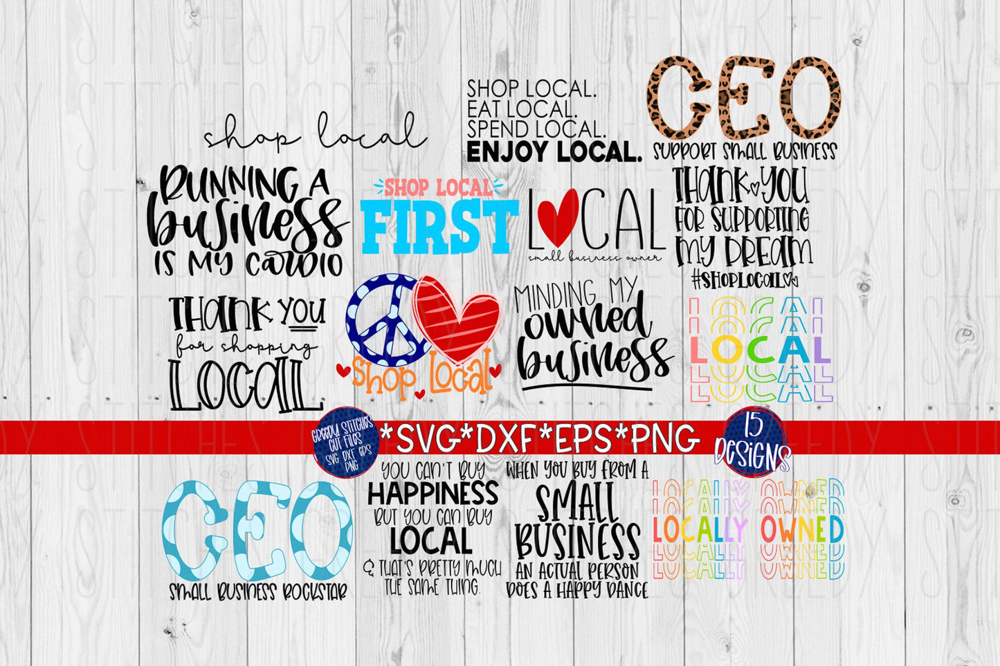 Shop Local Bundle SvG | Shop Local SvG | 15 Designs | Shop Local SvG | Shop Local svg dxf eps png | Local SvG | Instant Download Cut File
