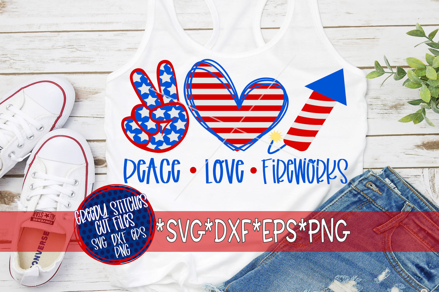 Peace Love Fireworks svg, eps, dxf png. July 4th SvG | Independence Day DxF | Fourth of July SvG | Fireworks SvG | Instant Download Cut File