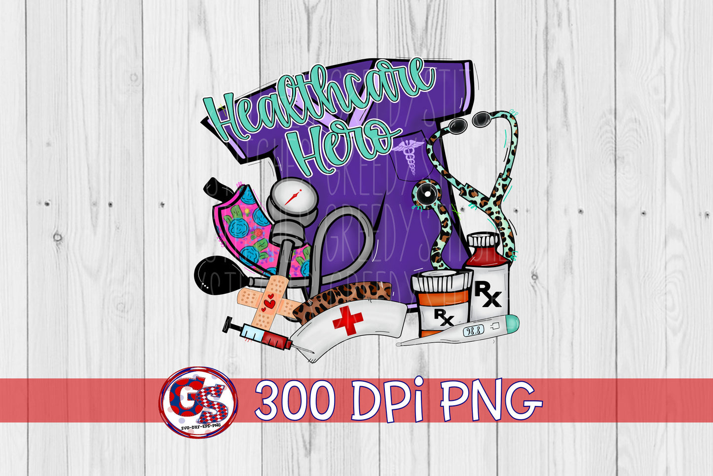 Nurse Healthcare Hero PNG for Sublimation