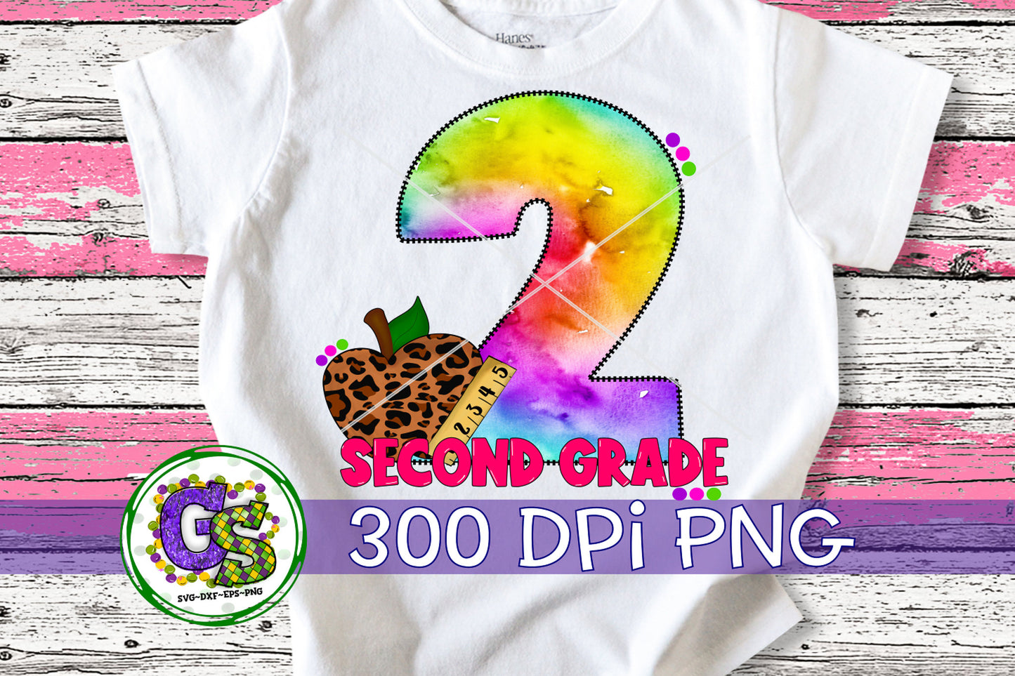 Second Grade Tie Dye PNG