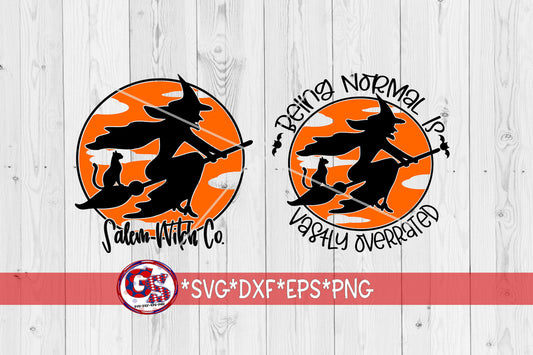 Witch Mini Bundle svg dxf eps png. Being Normal Is Vastly Overrated SvG | Salem Witch Co SvG | Halloween SvG | Witch SvG | Instant Download