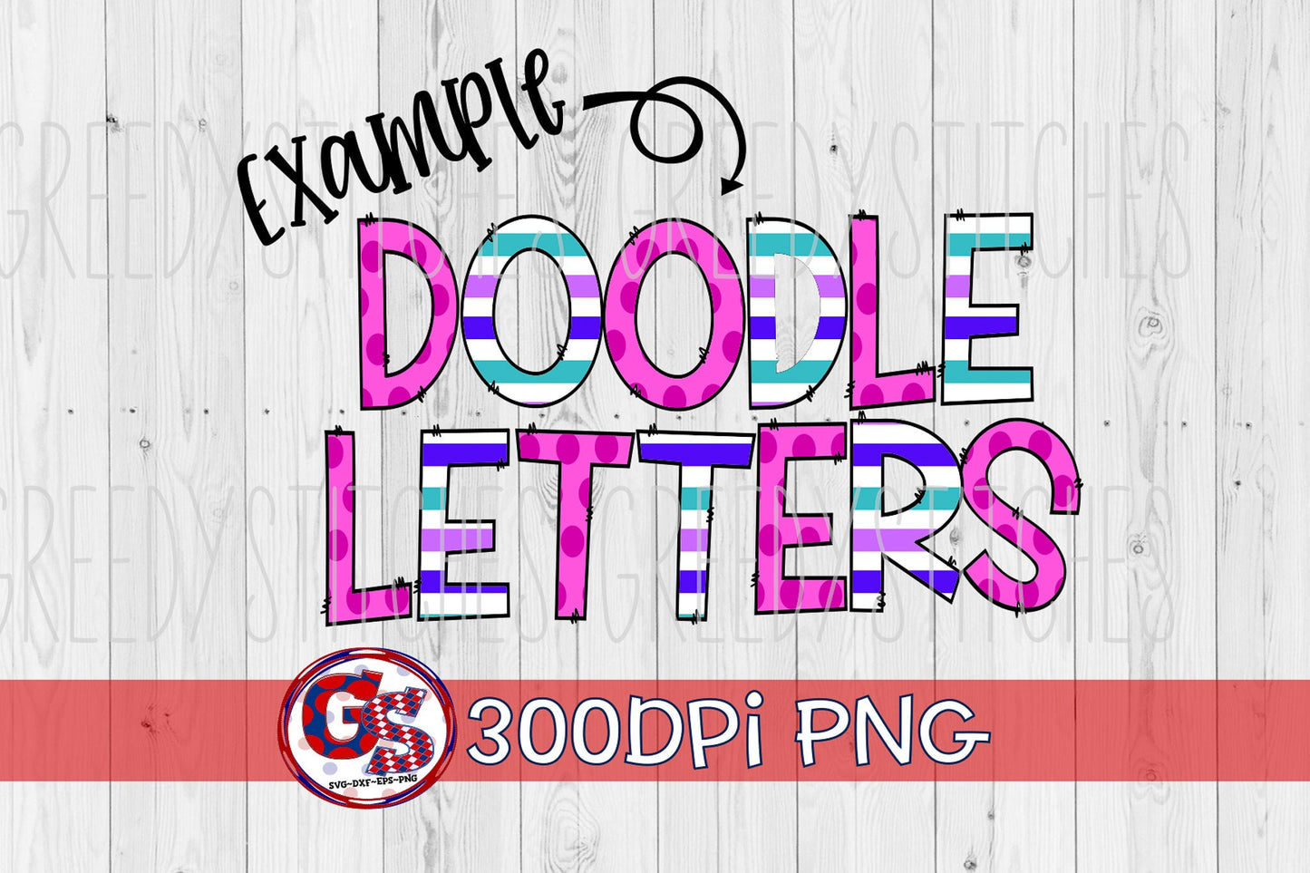 Hand Drawn Doodle Letters and Numbers 0-9 PNG for Sublimation