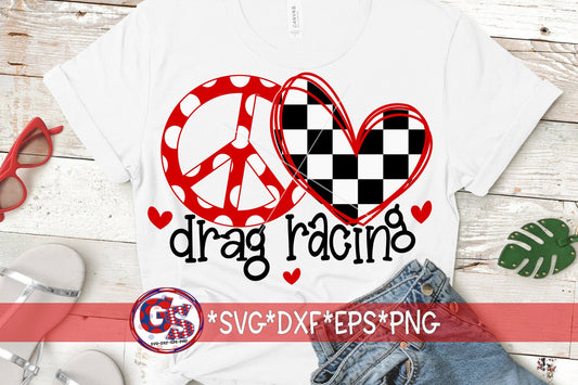 Peace Love Drag Racing svg | Drag Racing svg, eps, dxf png. Drag Strip DxF | Racing SvG | Drag Track Racing SvG | Instant Download Cut Files