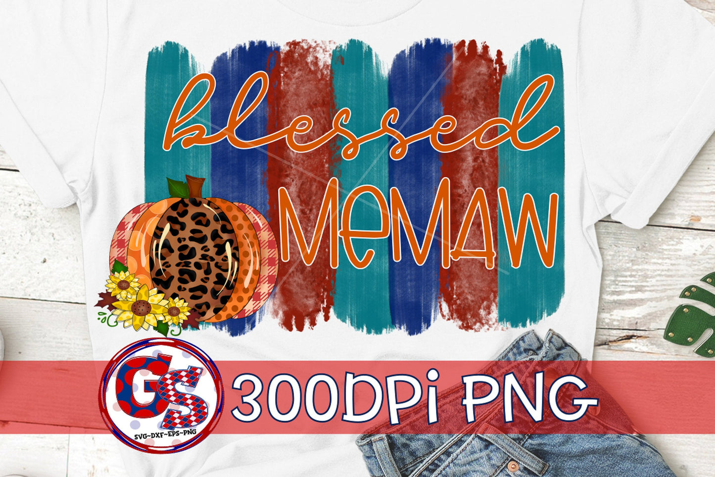 Blessed Memaw PNG for Sublimation