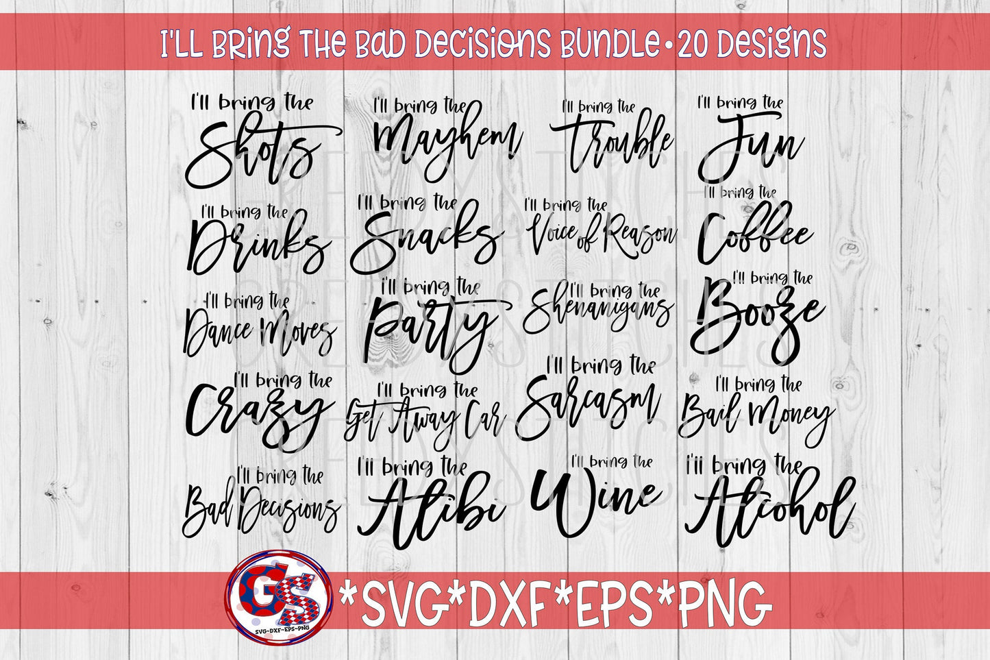 I'll Bring The Alcohol SVG | I'll Bring The Bad Decisions SVG Bundle svg, dxf, eps, png. Friends SvG Bundle | Instant Download Cut Files.