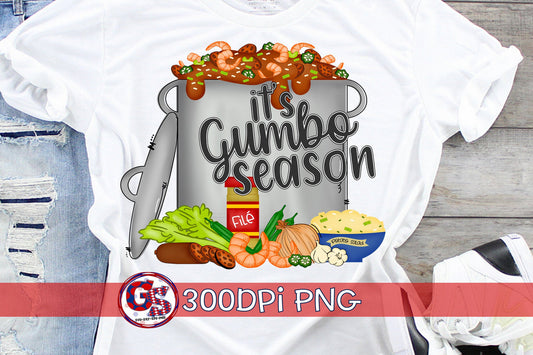 It's Gumbo Season PNG for Sublimation